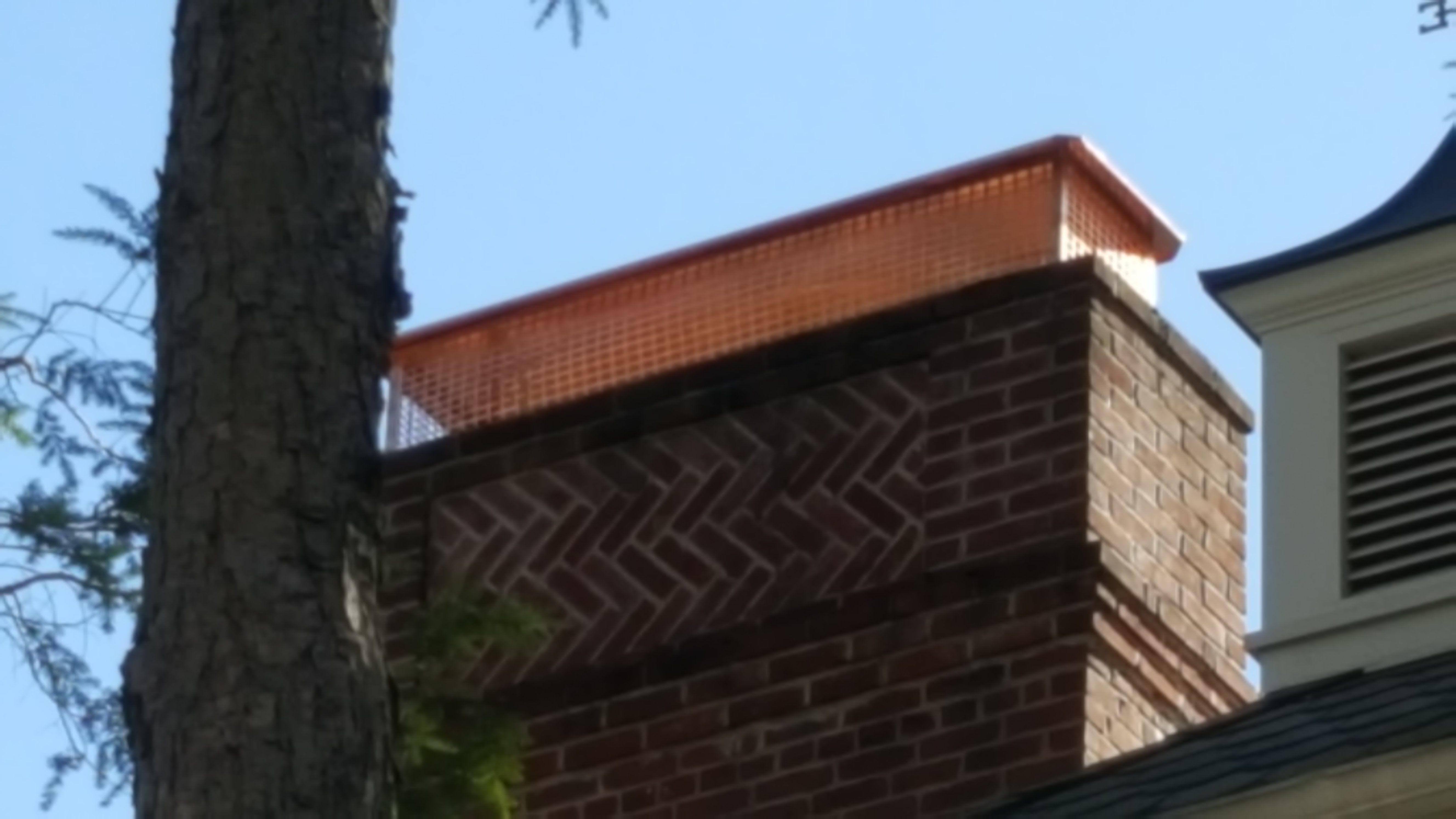 New stainless steel chimney cap installed in West Hempstead, NY