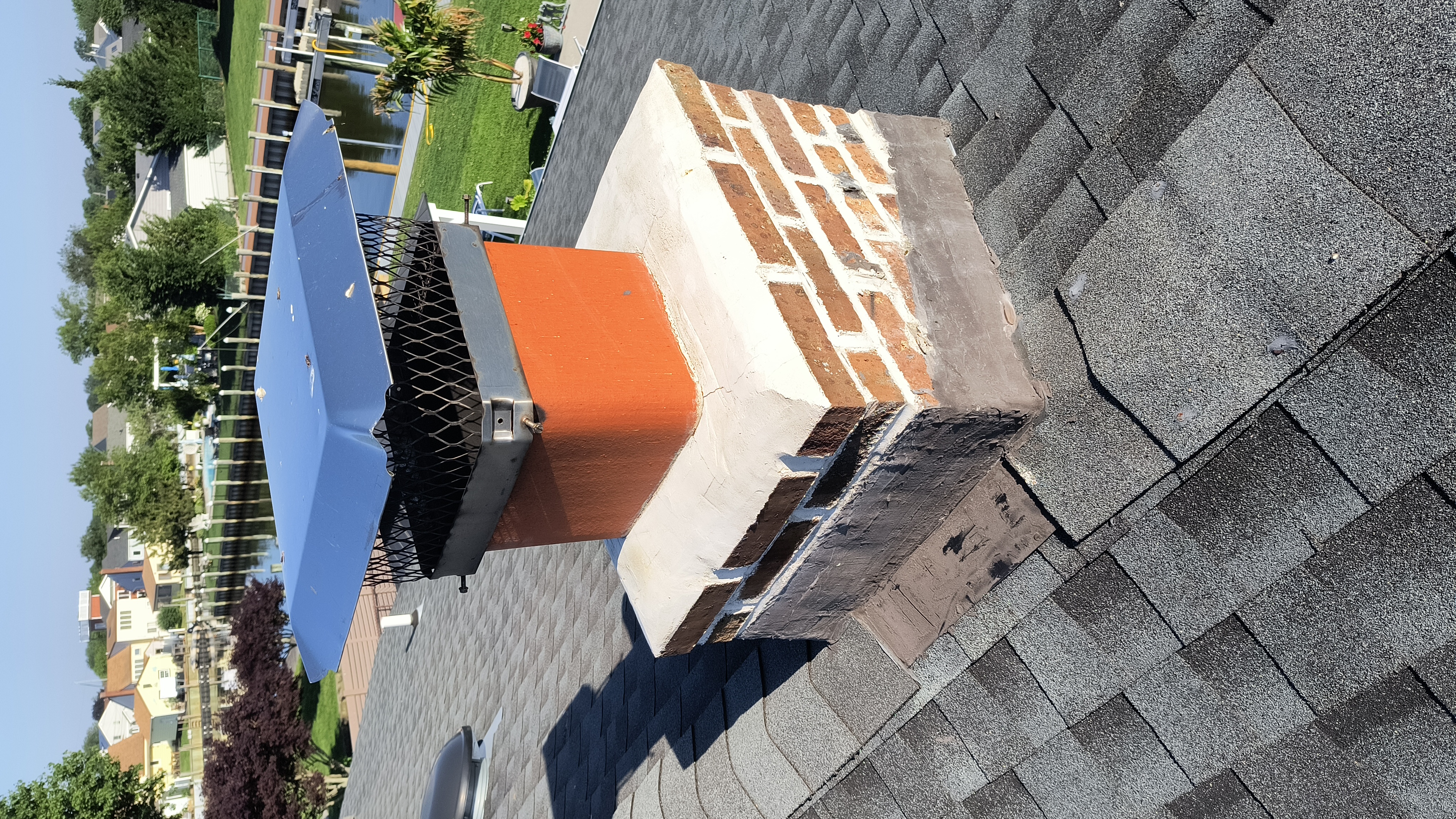 Full chimney masonry rebuild and restoration in West Hempstead, NY