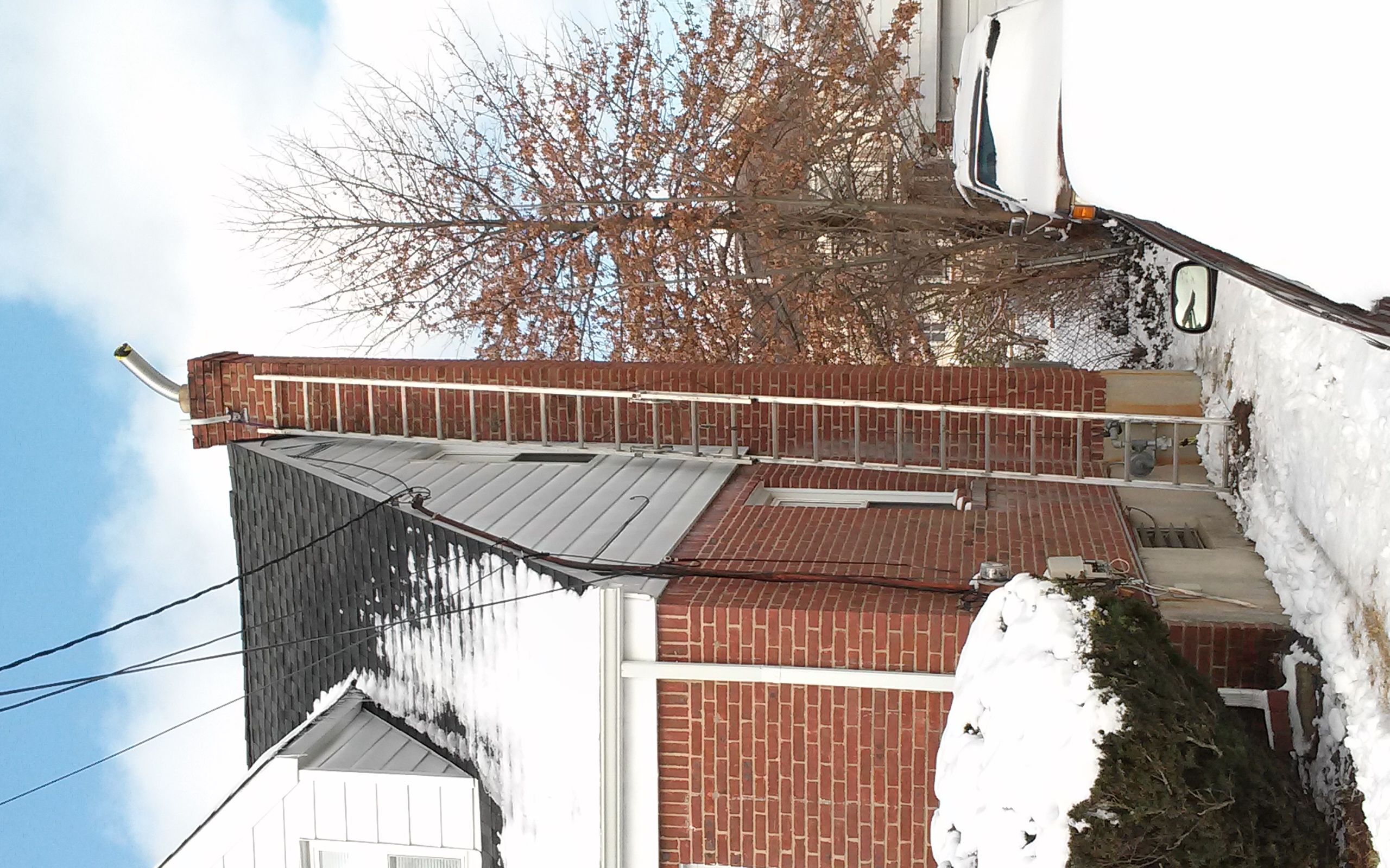 Stainless steel chimney liner installation in West Hempstead, NY